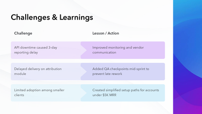 Quarterly Business Review Template - IN BLUE