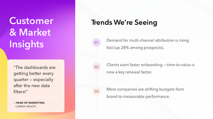 Quarterly Business Review Template