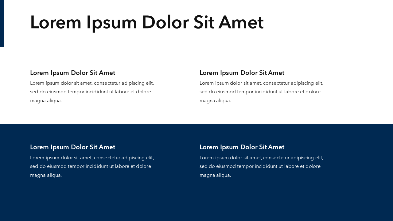 Simple Black & White PowerPoint Template