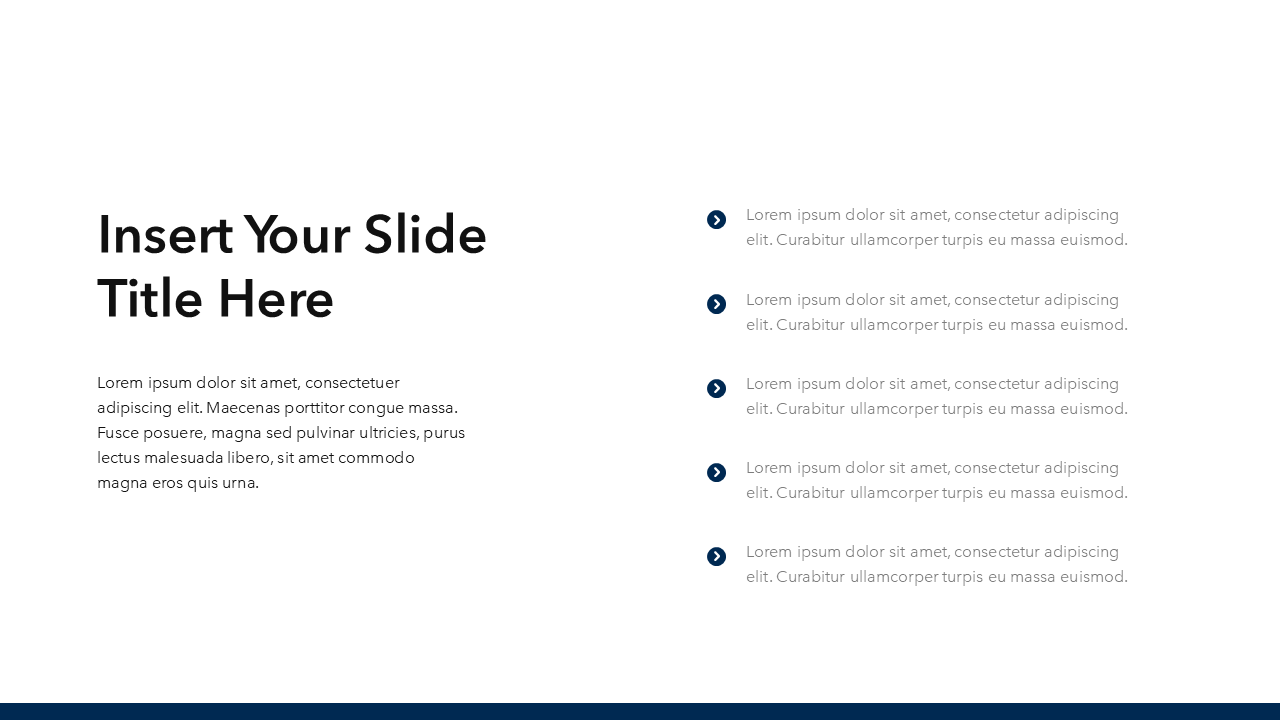Simple Black & White PowerPoint Template