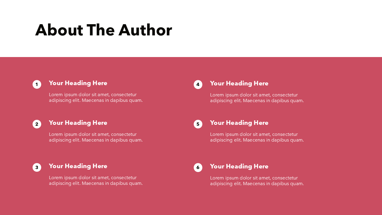 Numbered List PowerPoint