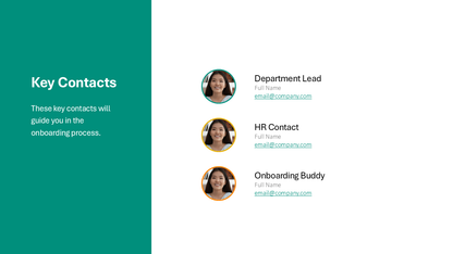 Onboarding Presentation Template