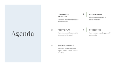 Daily Stand-Up Meeting Template