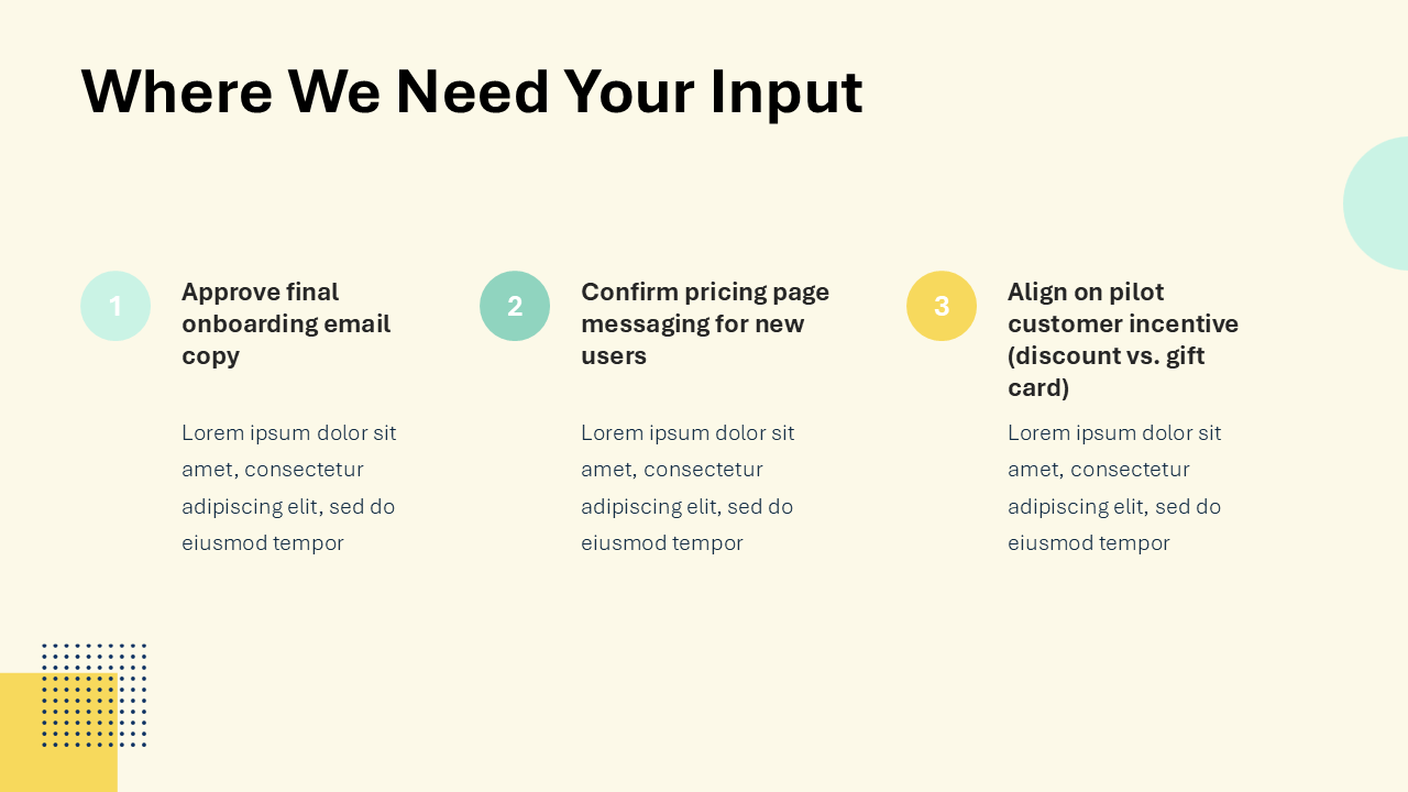 Status Update Slides