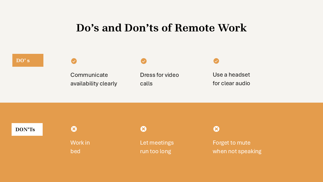 Work From Home Presentation