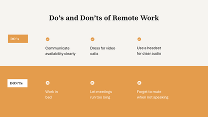 Work From Home Presentation