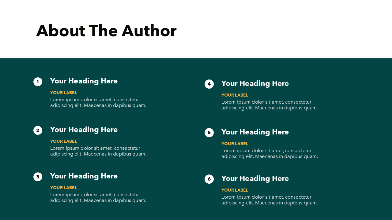 Numbered List PowerPoint