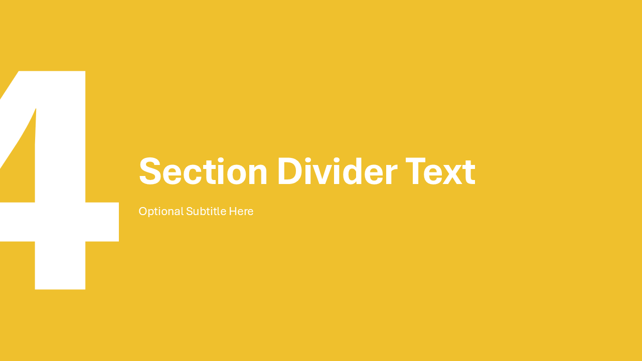 Section Divider Slide