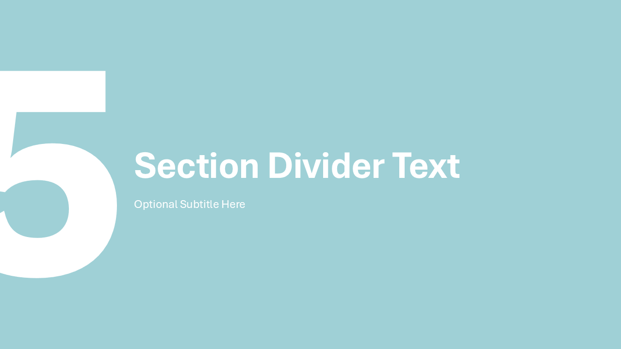 Section Divider Slide