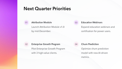 Quarterly Business Review Template