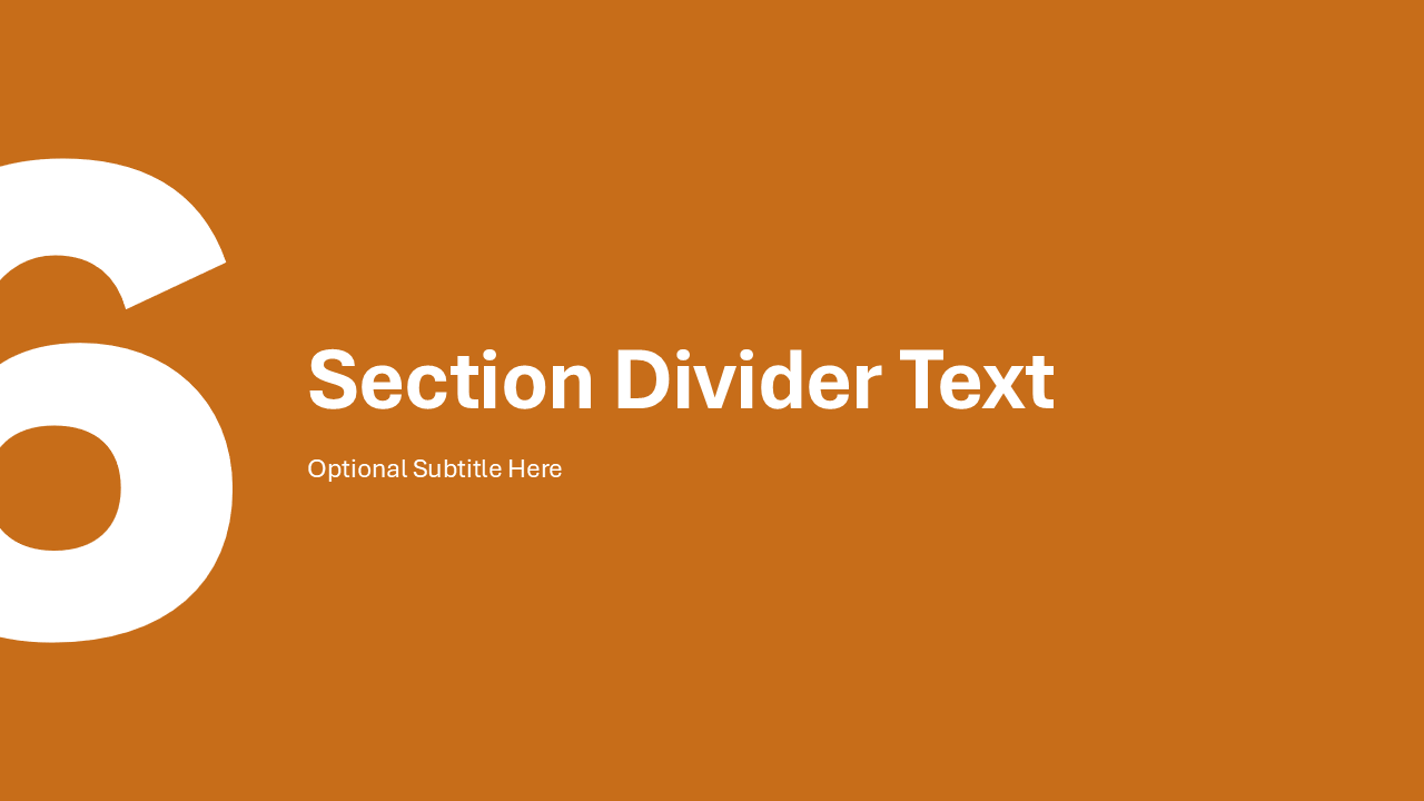 Section Divider Slide