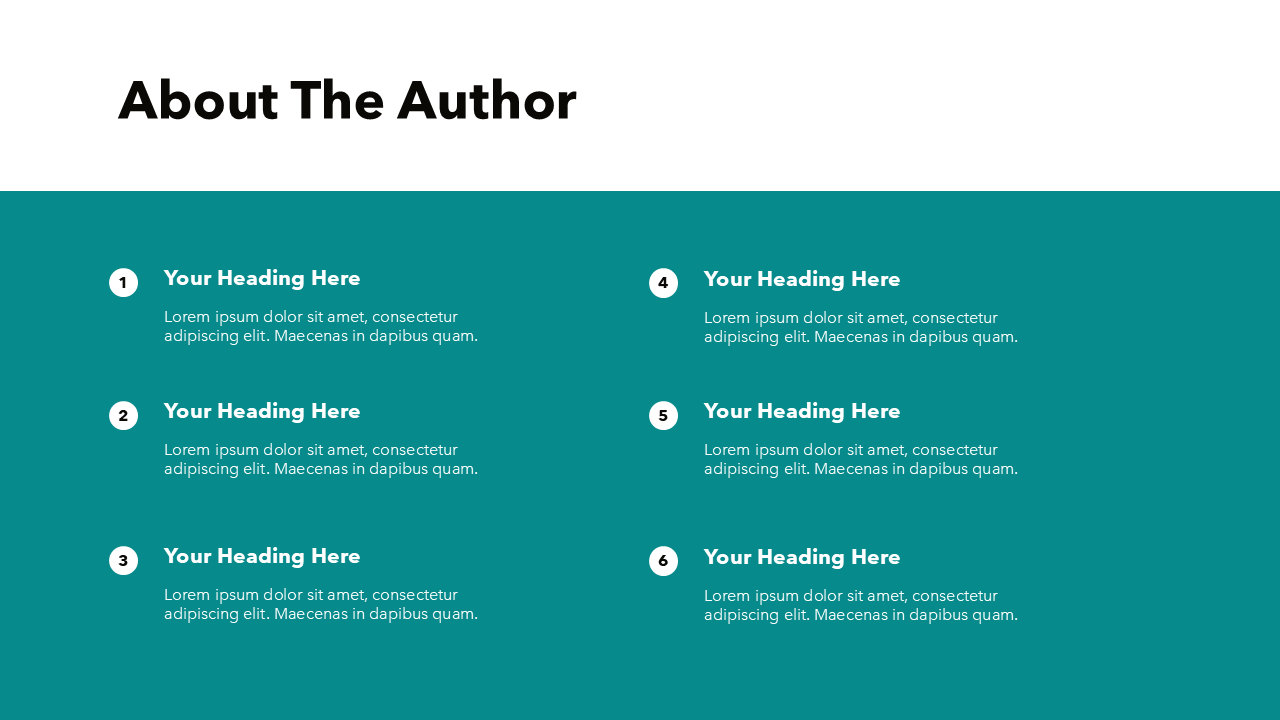 Numbered List PowerPoint