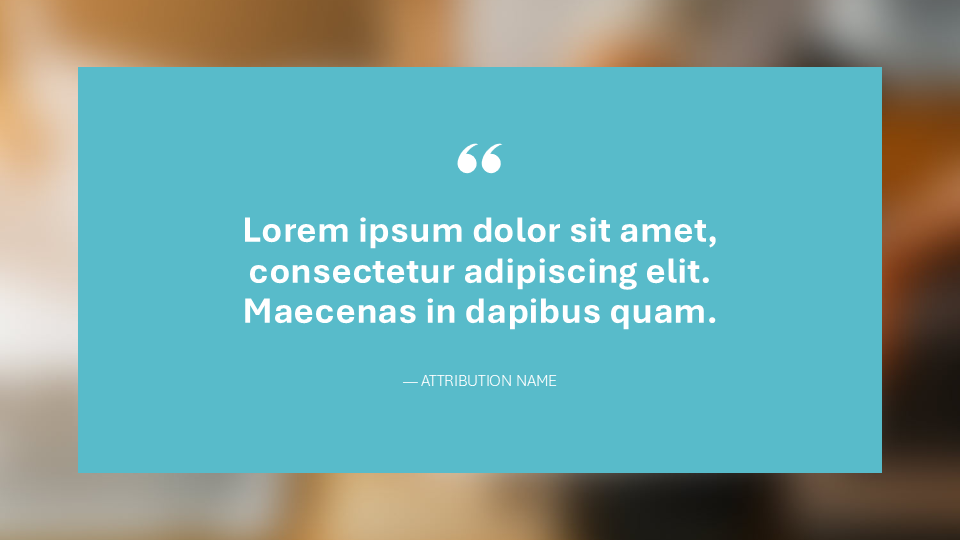 Turquoise Presentation