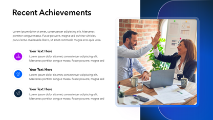 Achievements Slide Template