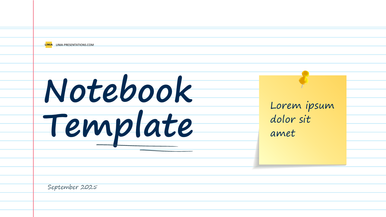 Notebook PPT Template | PPT | Google Slides