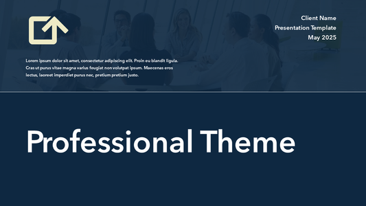 Professional PPT Theme