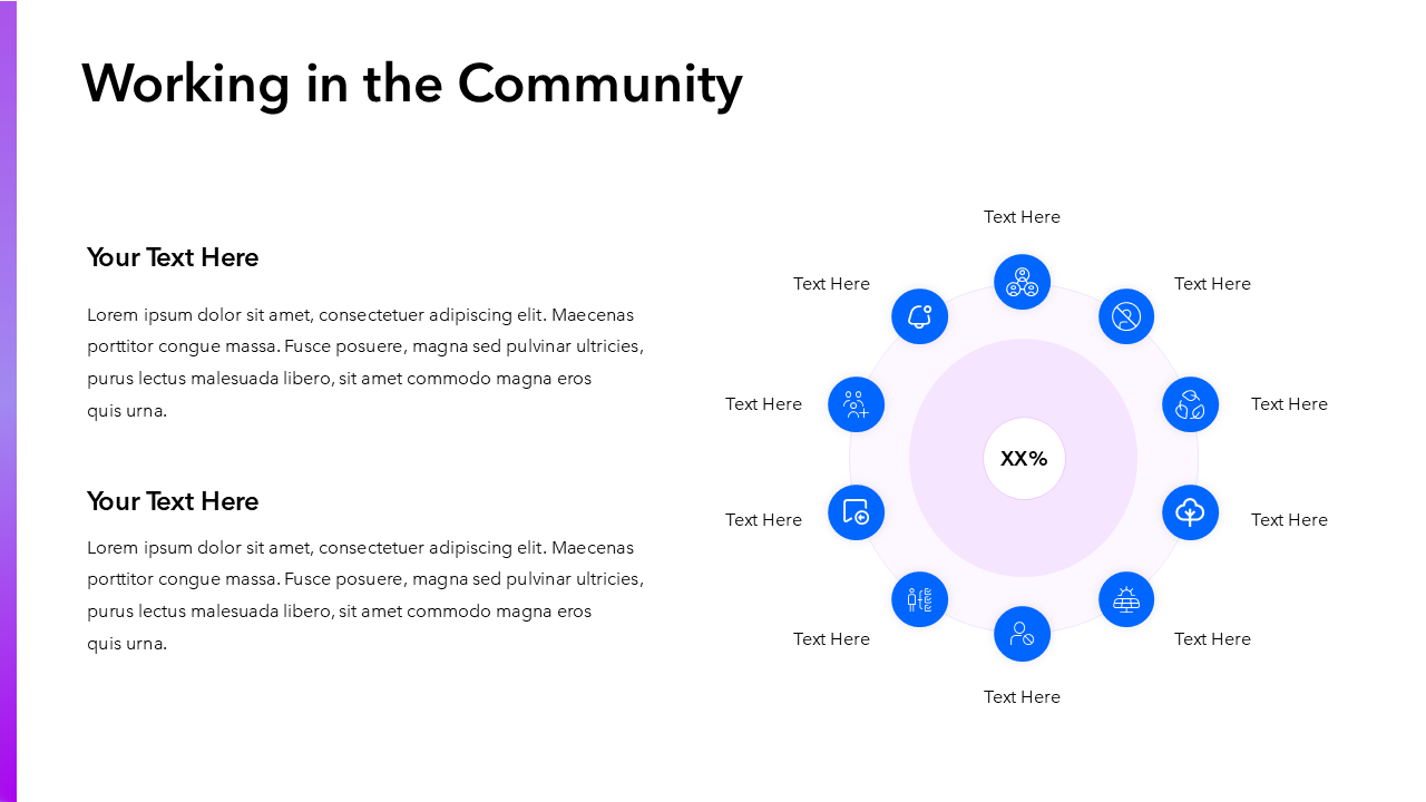 Working in the Community | PowerPoint Slide