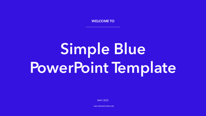 Simple Blue PowerPoint Template