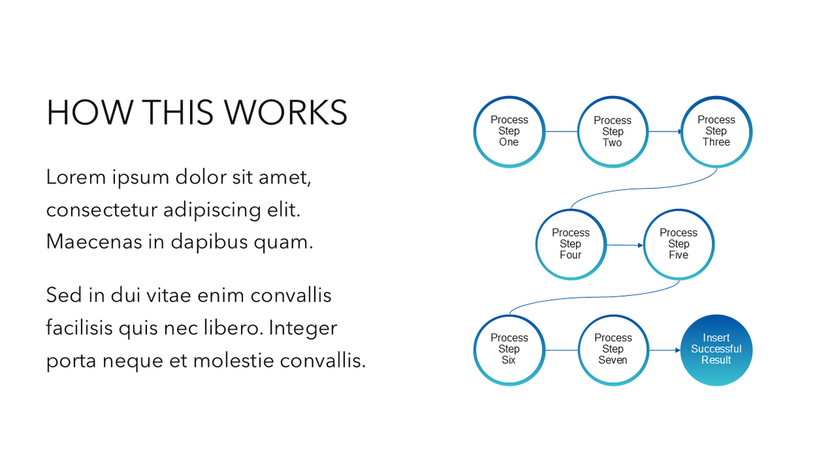 Multi Stream Process Slide Multi-Step Process PowerPoint | Slide Template