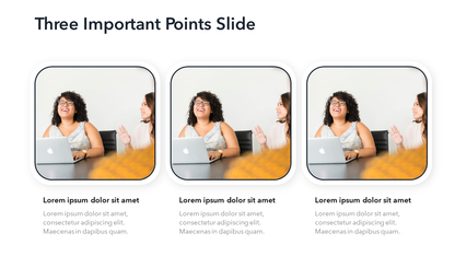 Three Columns Slide Template