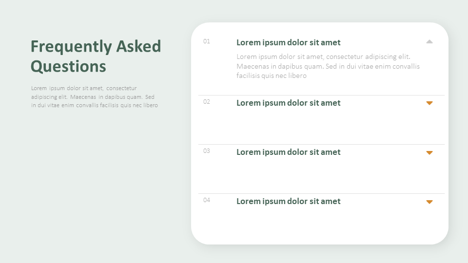 Clickable FAQs Template | PPT and Google Slides