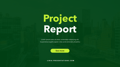 Report Title & End Slides - in Green