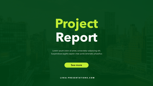 Report Title & End Slides - in Green