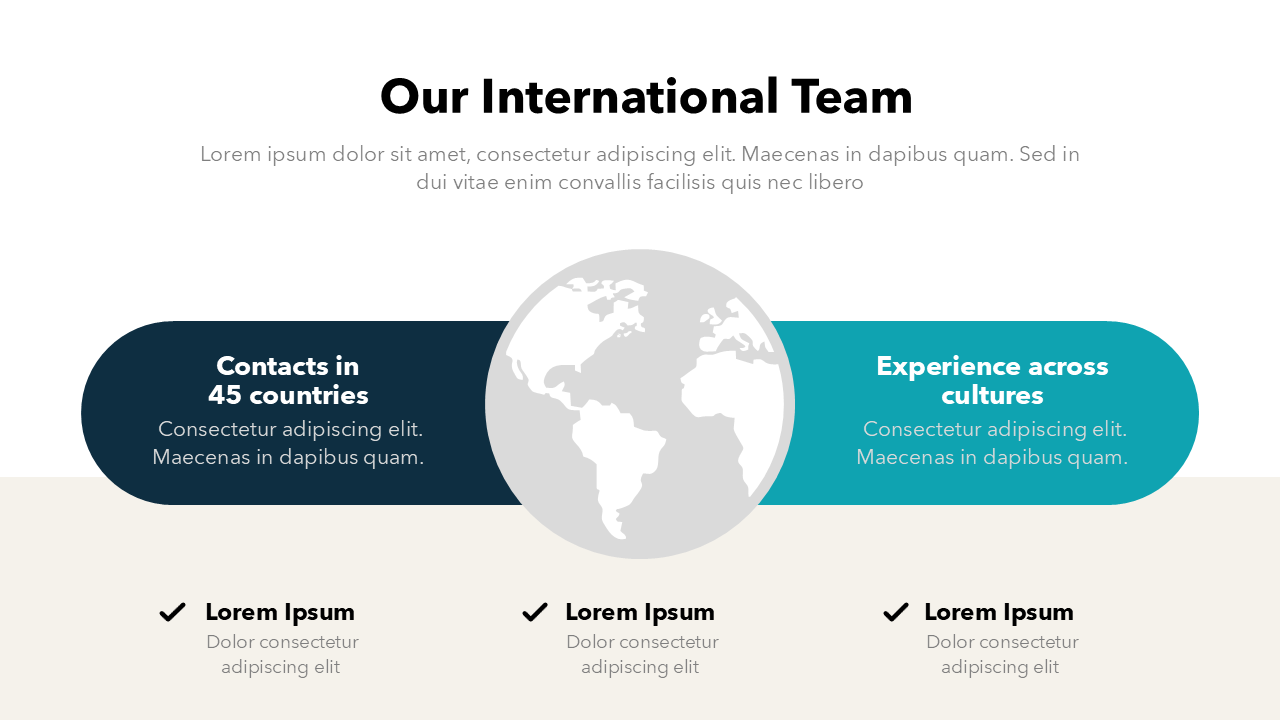 Our International Team Slide