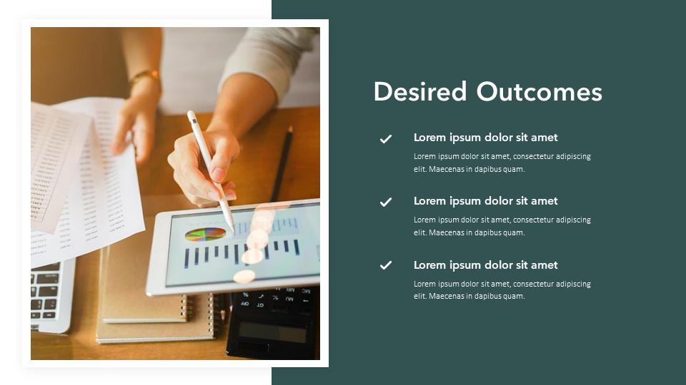 Outcome Visualization Desired Outcomes Slide | PowerPoint or Google Slides