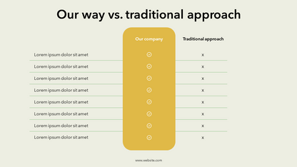 Comparison Slide Template