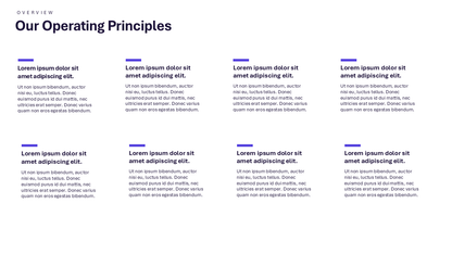 Our Principles Slide