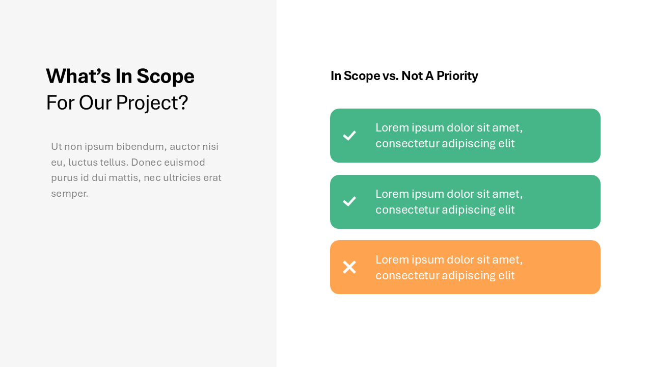 Project Scope Slide