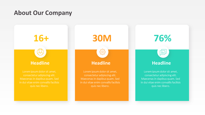 About Our Company Slide Template