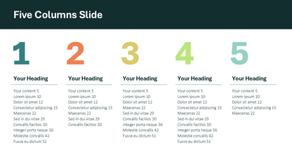 5 Column PPT