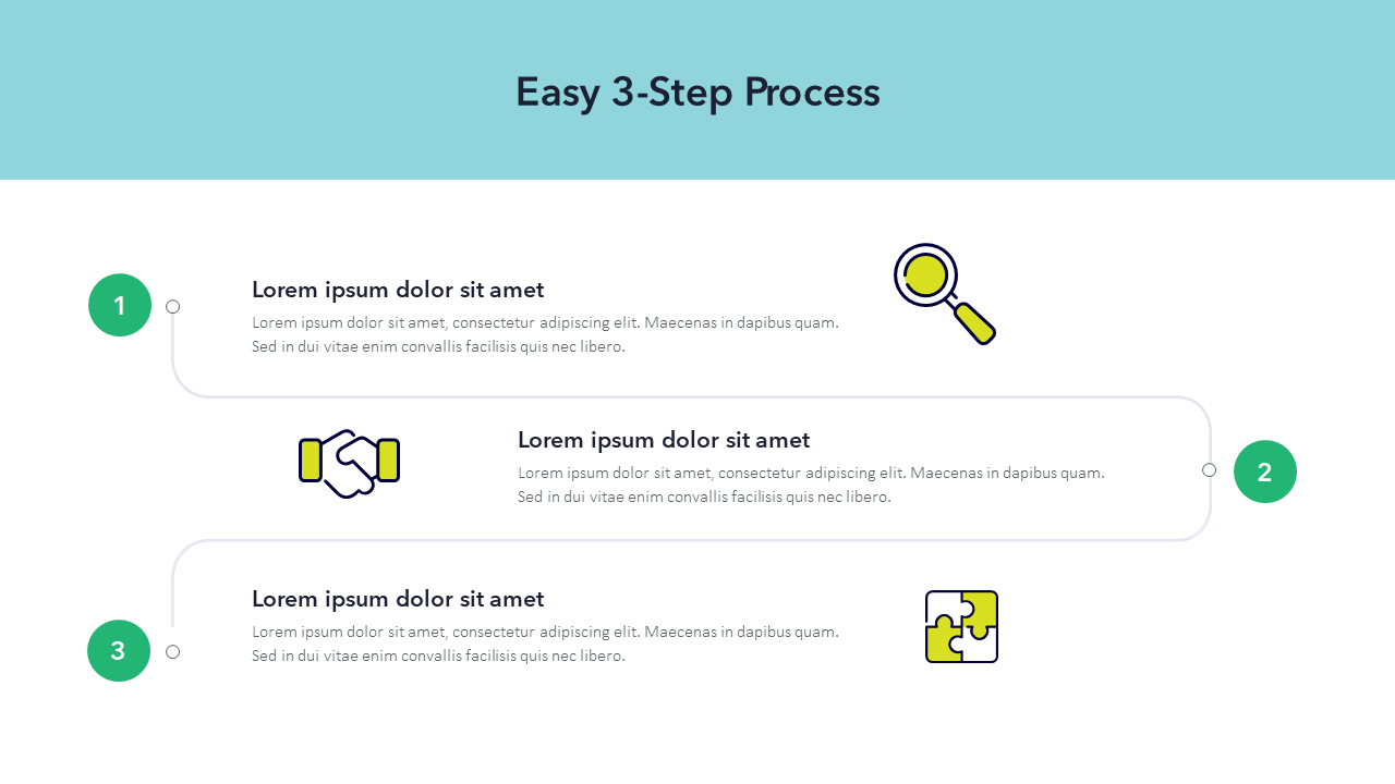3-Step Process Slide | PowerPoint and Google Slides