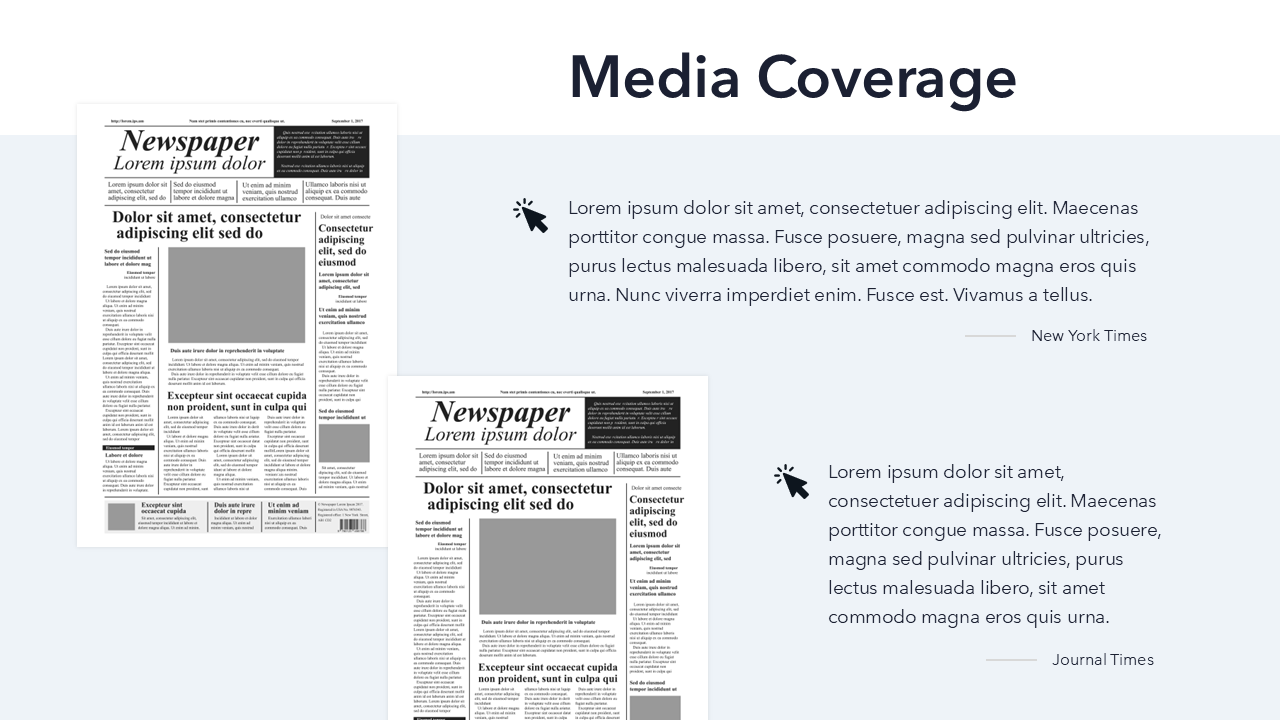 Media Coverage Slide | PowerPoint | Google Slide