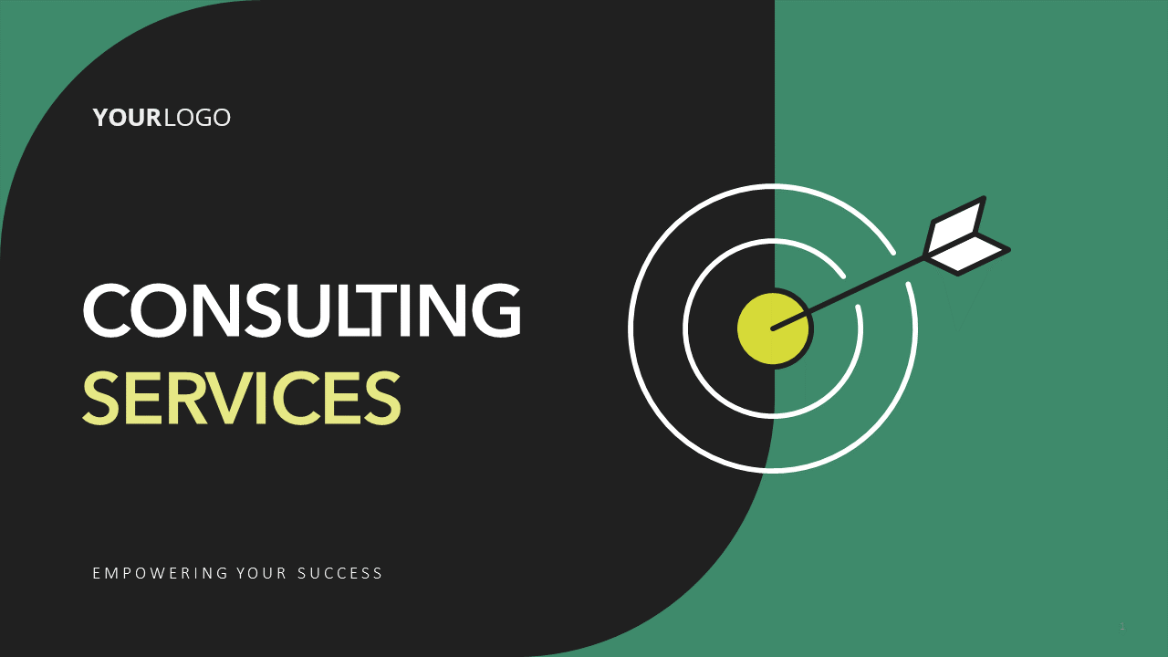 Consulting slide deck template