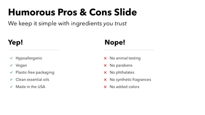 Humorous Pros and Cons Slide