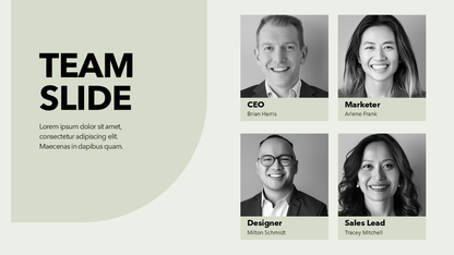 PowerPoint Team Slide