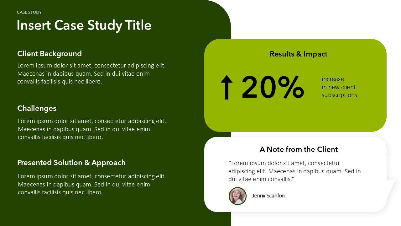 Case Study Slide | PPT | Google Slides