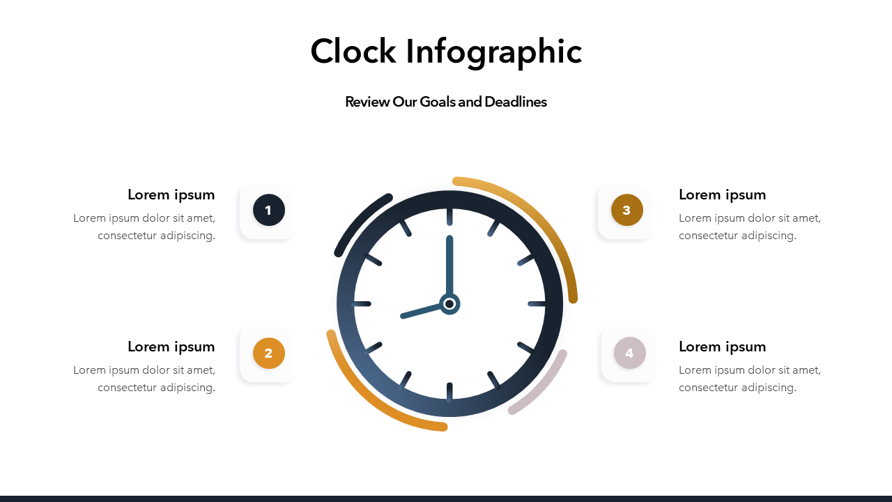 Clock Infographic Slide