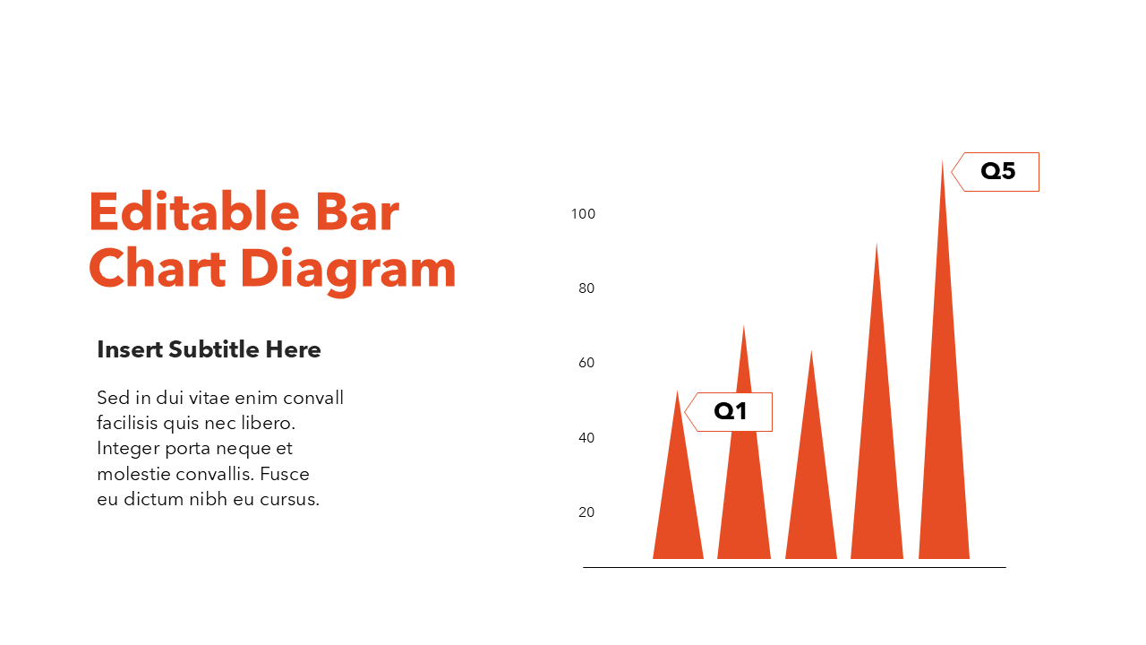 Minimalist Bar Chart Slide