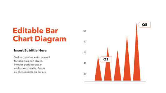 Minimalist Bar Chart Slide