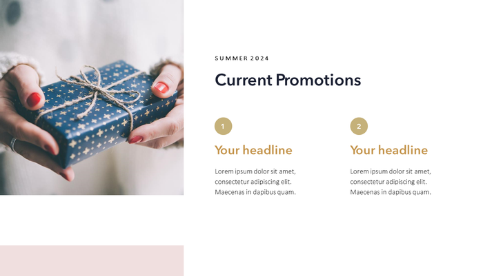 Current Promotions Slide | PowerPoint | Google Slides