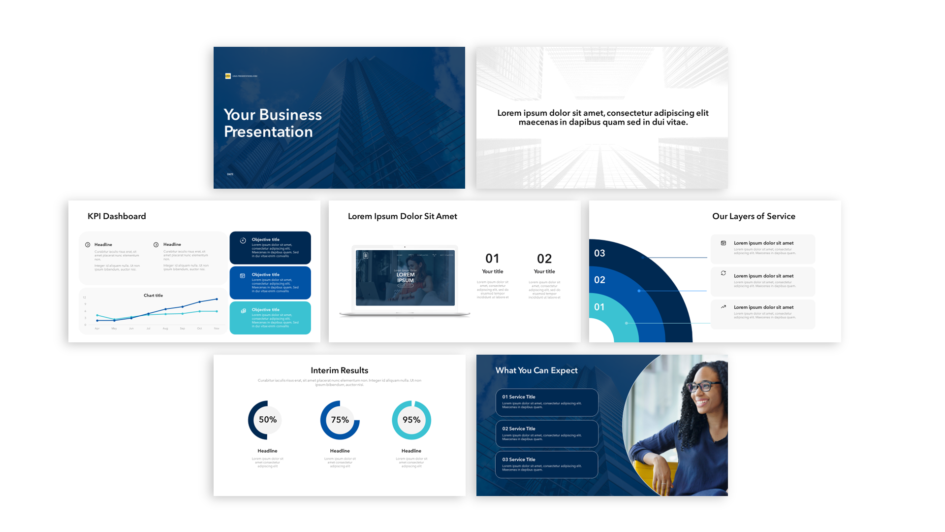 Professional Blue Corporate Presentation Template