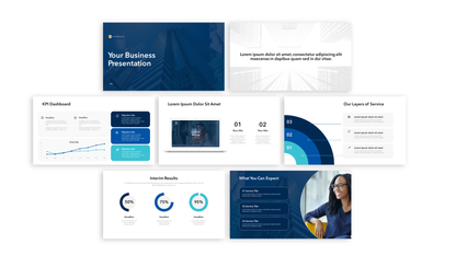 Professional Blue Corporate Presentation Template