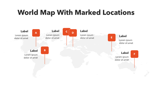 World Map Slide with Markers