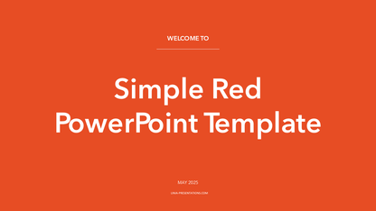 Simple Red PowerPoint Template