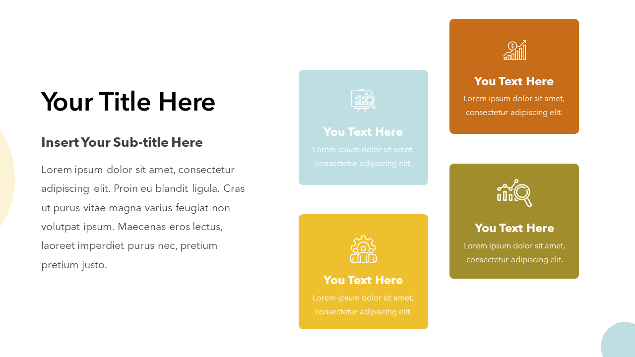Slide Bullets Colorful Bullet Points Slide | PowerPoint Template