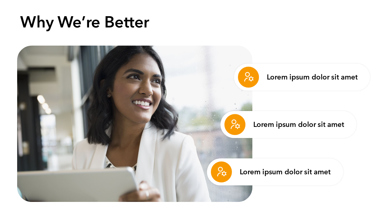 Why We're Better Slide Template